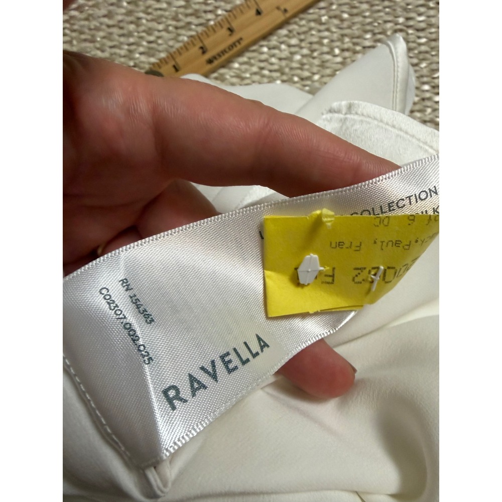 Ravella Luxury Silk Collection V-Neck Camisole Tank Top Ivory quiet luxury 6 - Picture 6 of 7